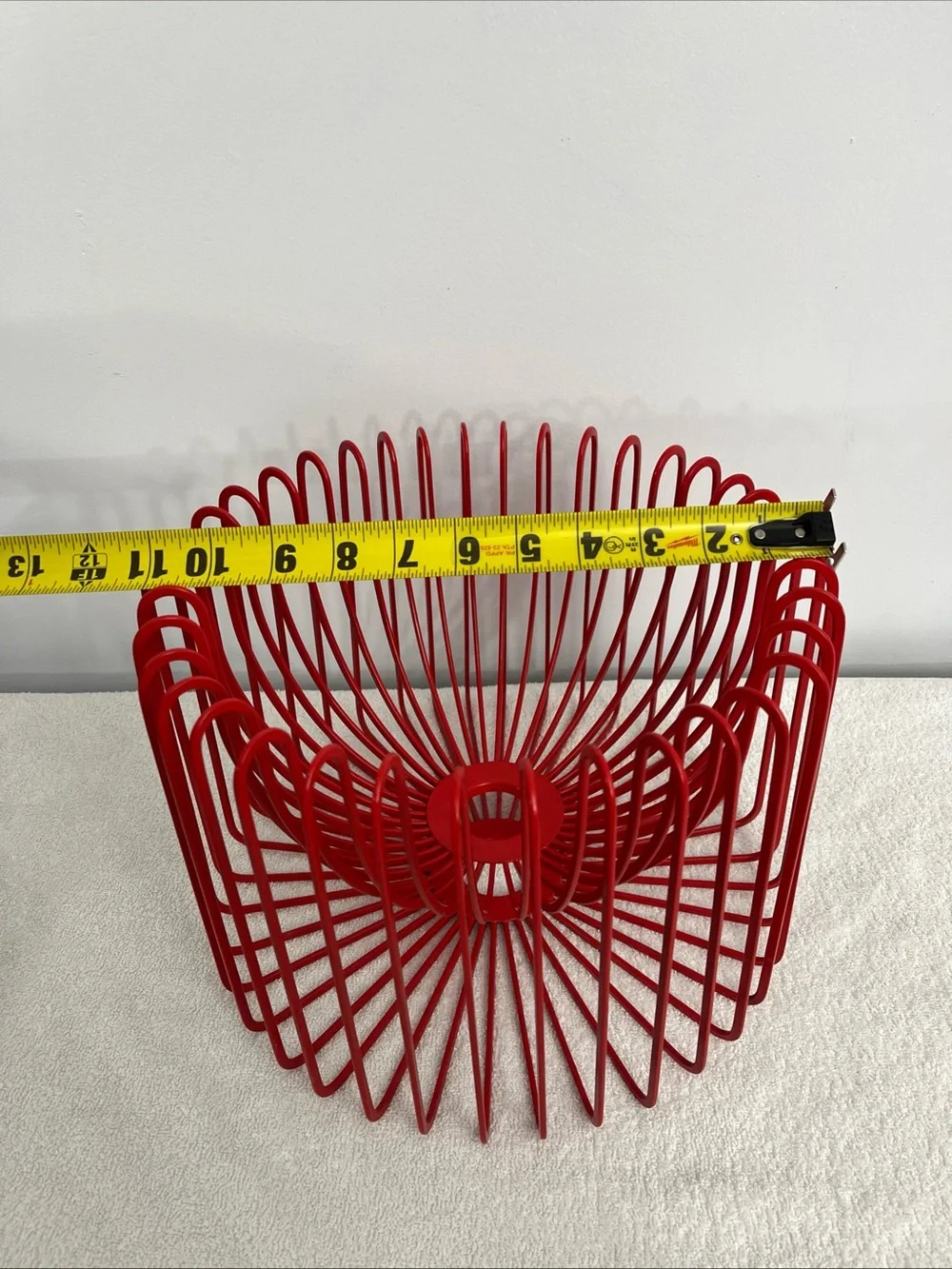 Vintage Ikea Trådig Fruit Basket – Ehlen Johansson Red Wire Bowl  1990s Rare